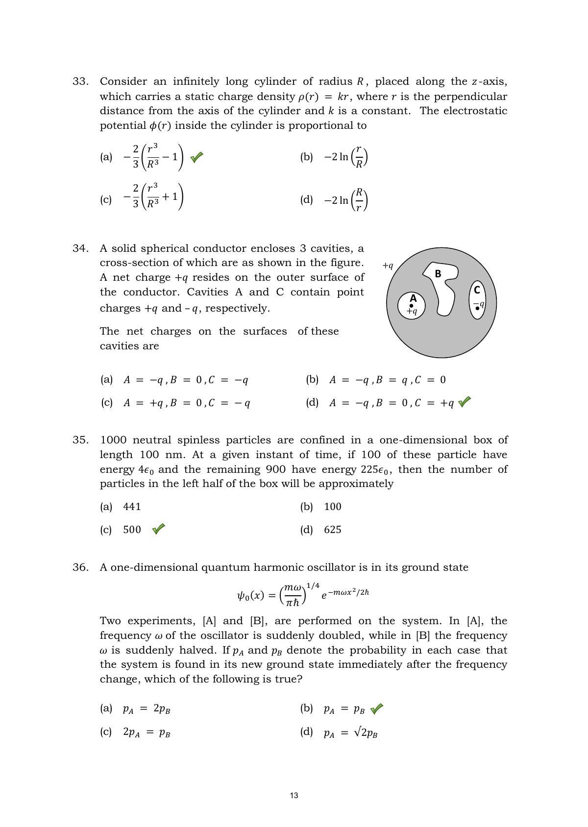 TIFR GS 2015 Physics Y Question Paper - Page 13