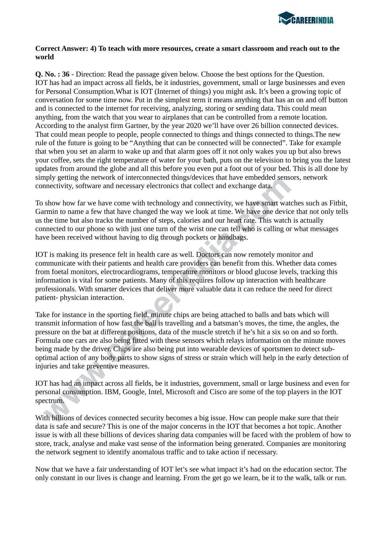 CLAT 2018 UG Question Paper - Page 22