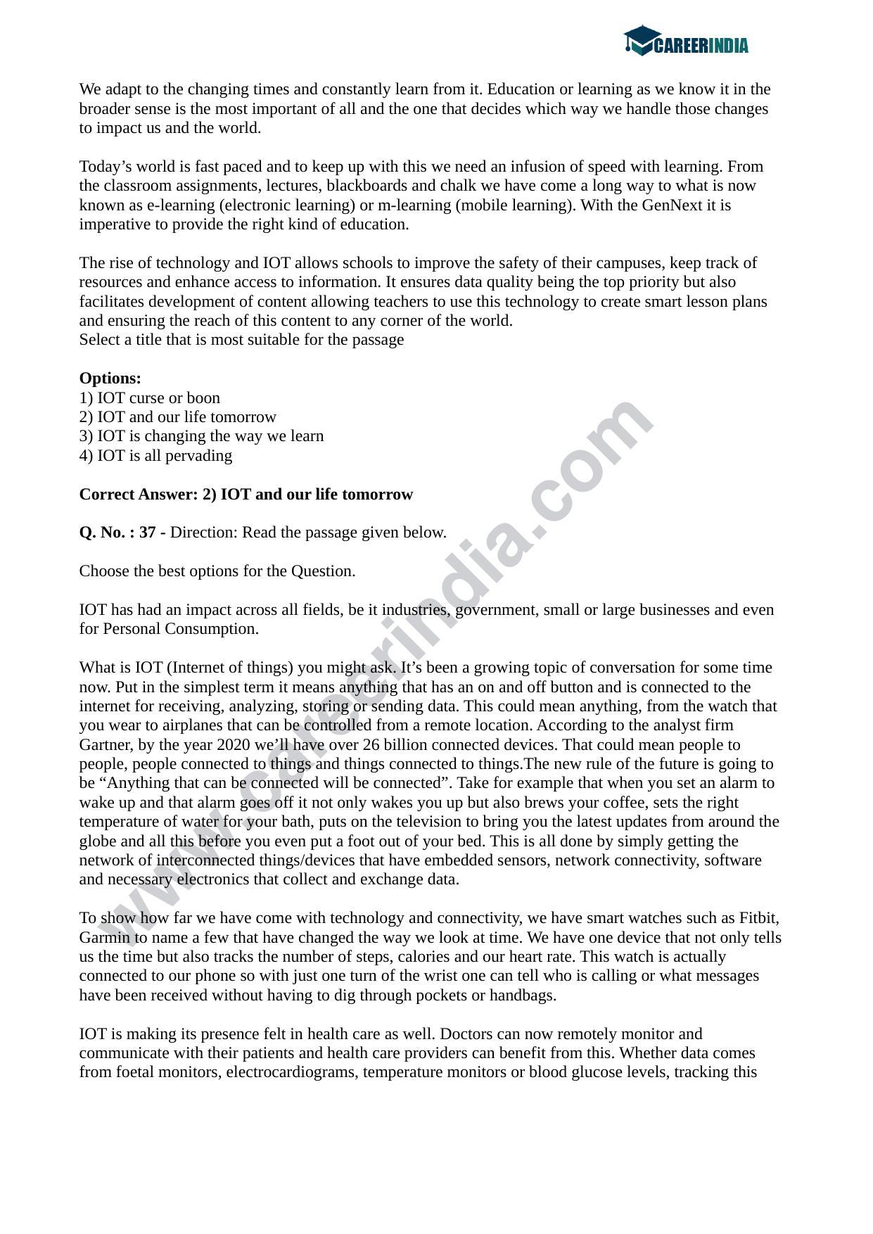 CLAT 2018 UG Question Paper - Page 23