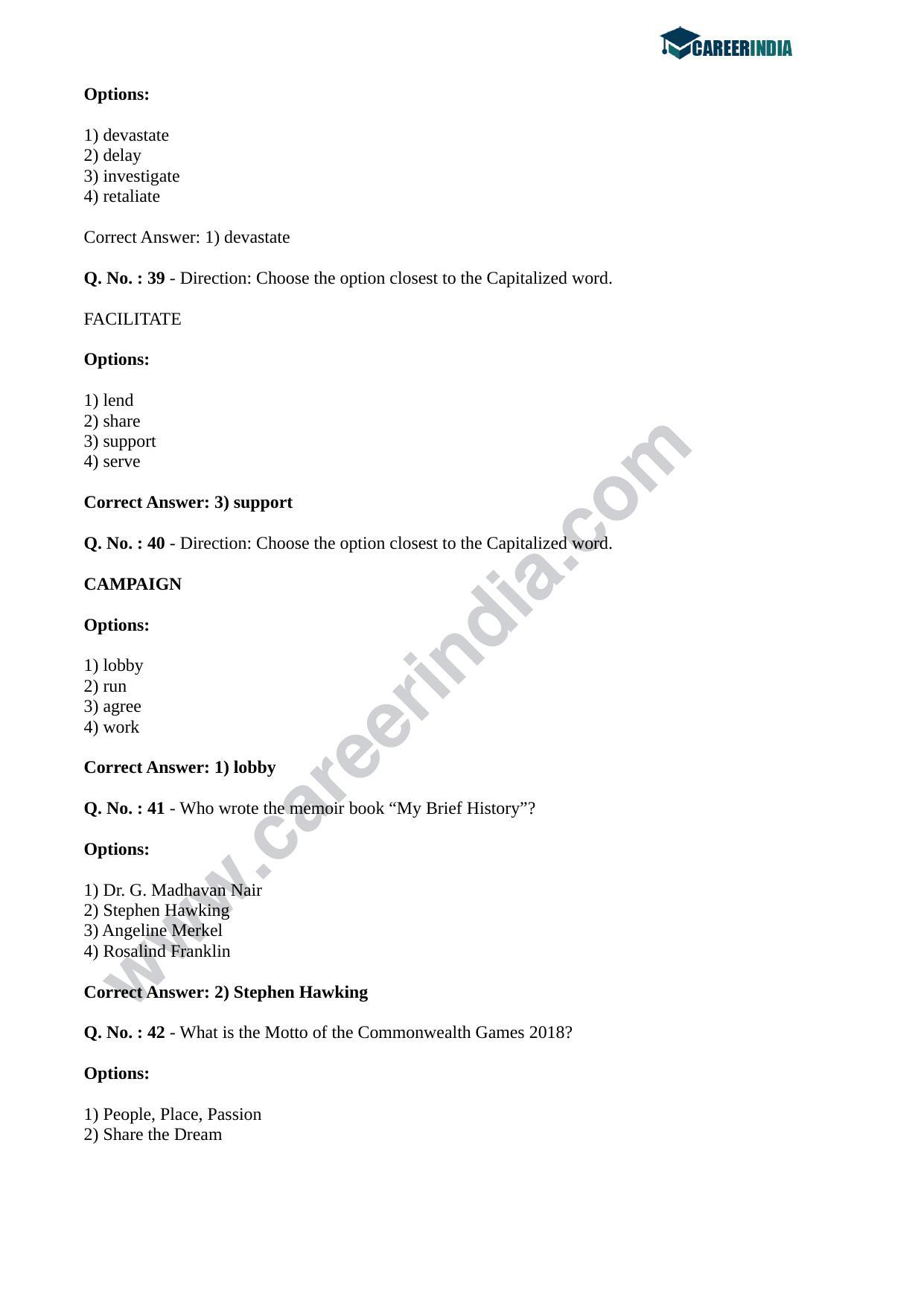 CLAT 2018 UG Question Paper - Page 25