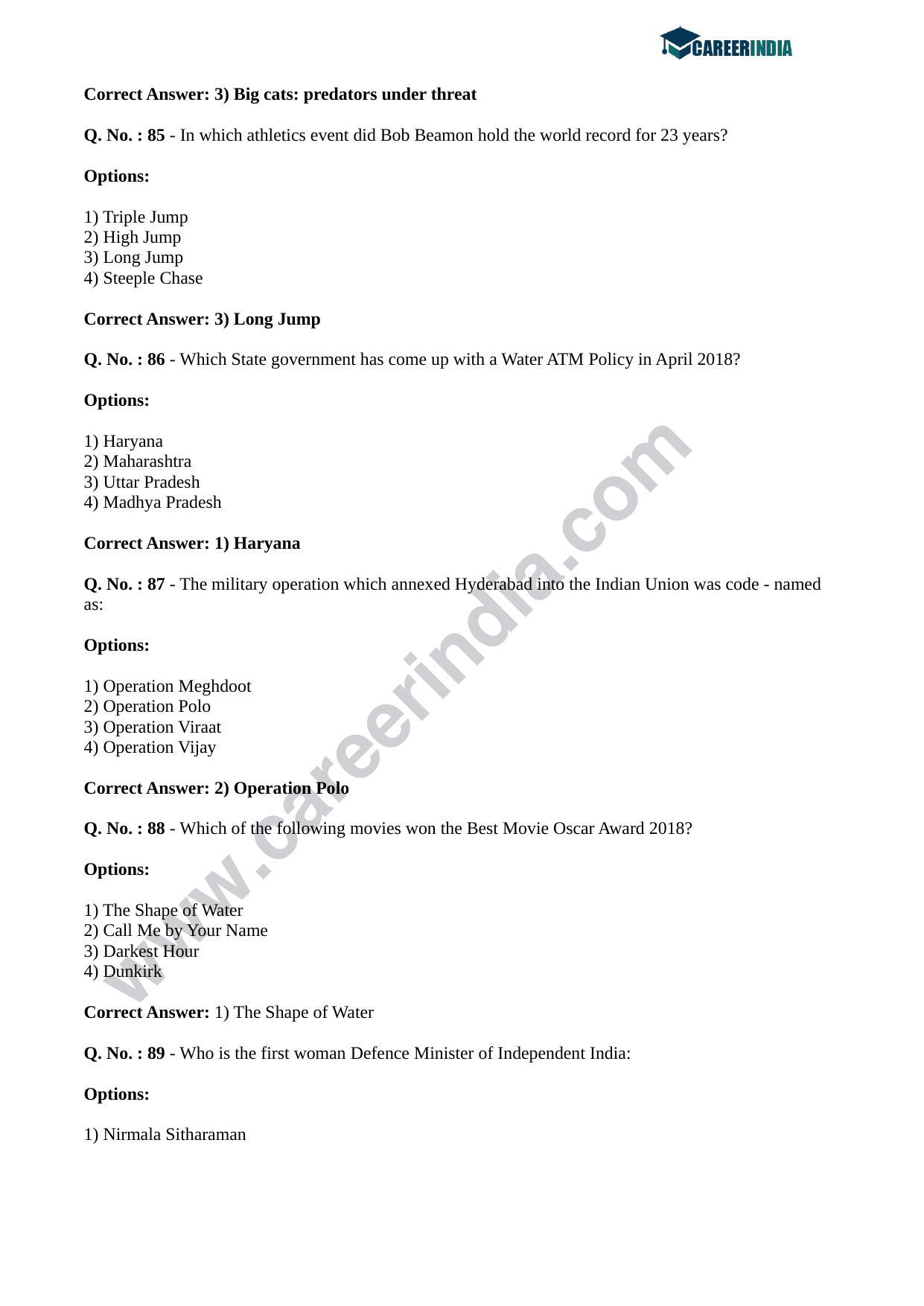 CLAT 2018 UG Question Paper - Page 35