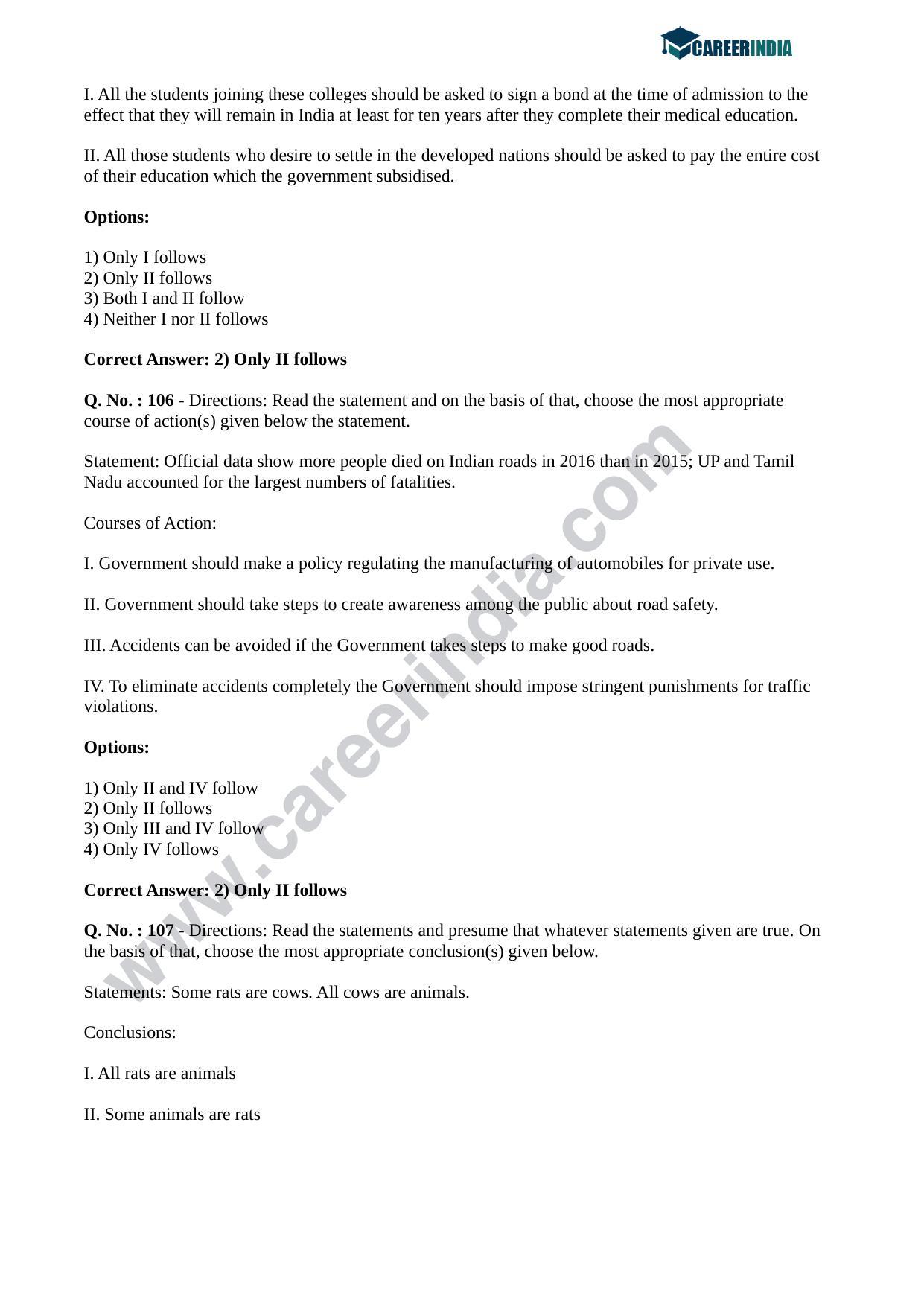 CLAT 2018 UG Question Paper - Page 41