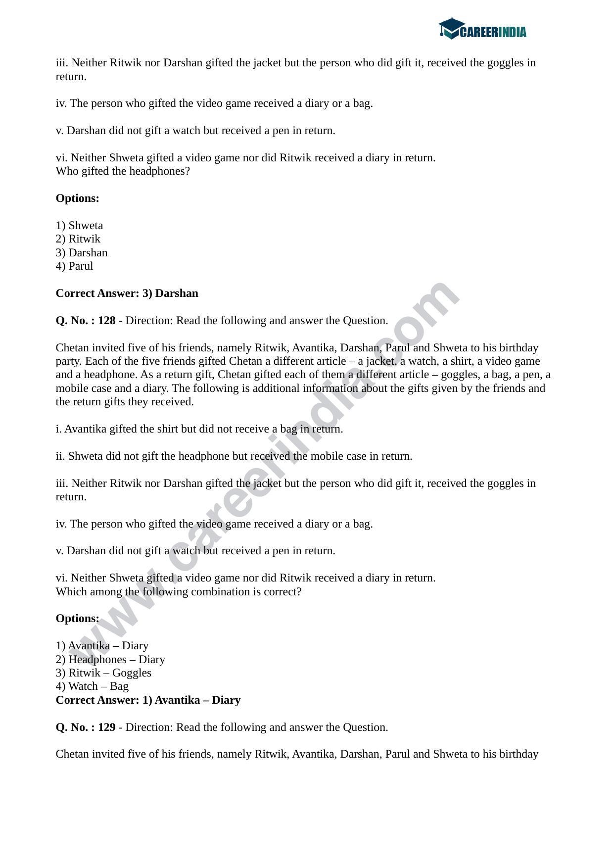 CLAT 2018 UG Question Paper - Page 49