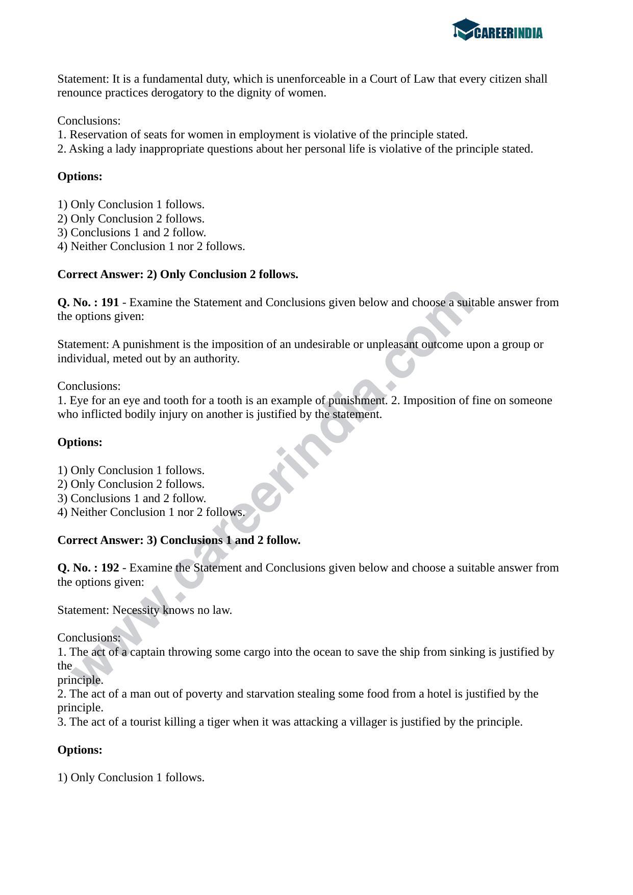 CLAT 2018 UG Question Paper - Page 68
