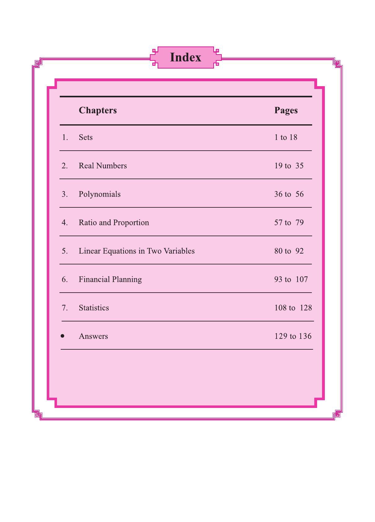 Maharashtra Board Class 9 Maths (Part 1) Textbook - Page 10