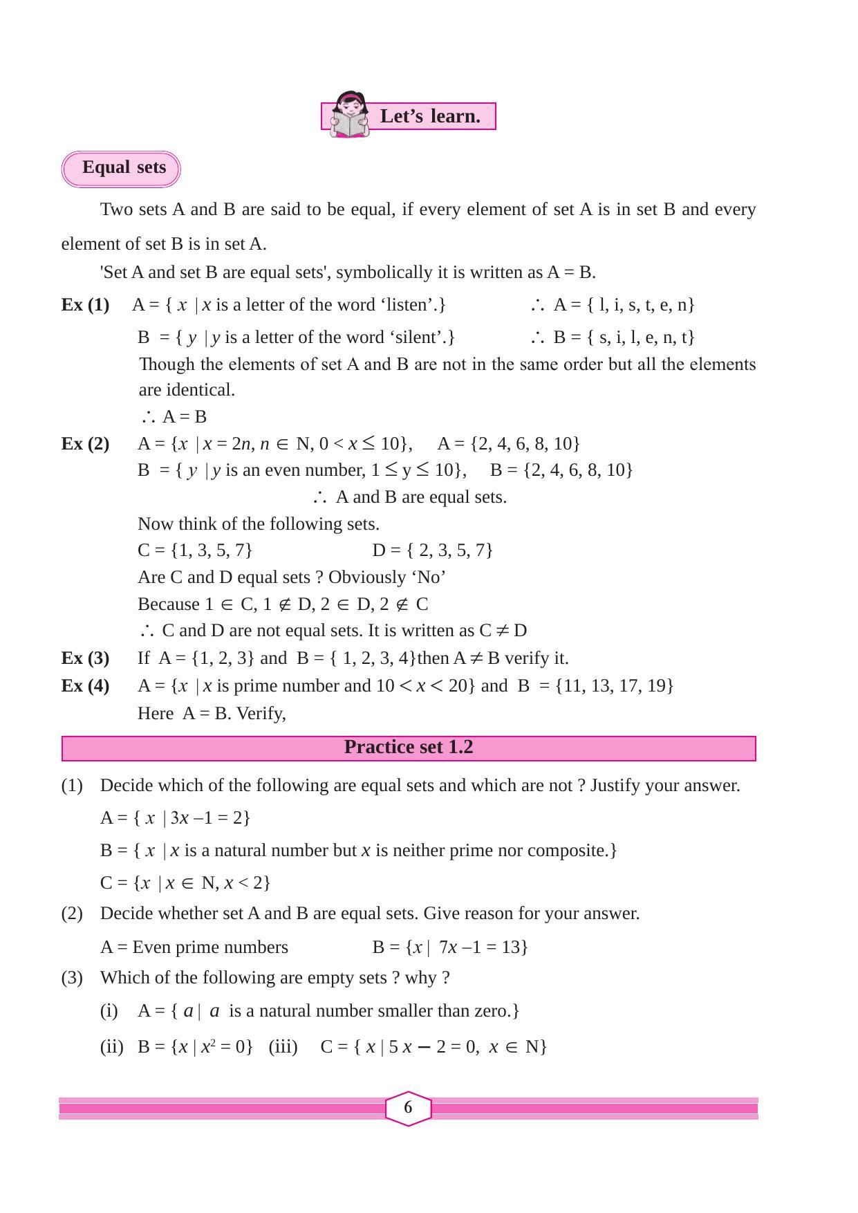 Maharashtra Board Class 9 Maths (Part 1) Textbook - Page 16