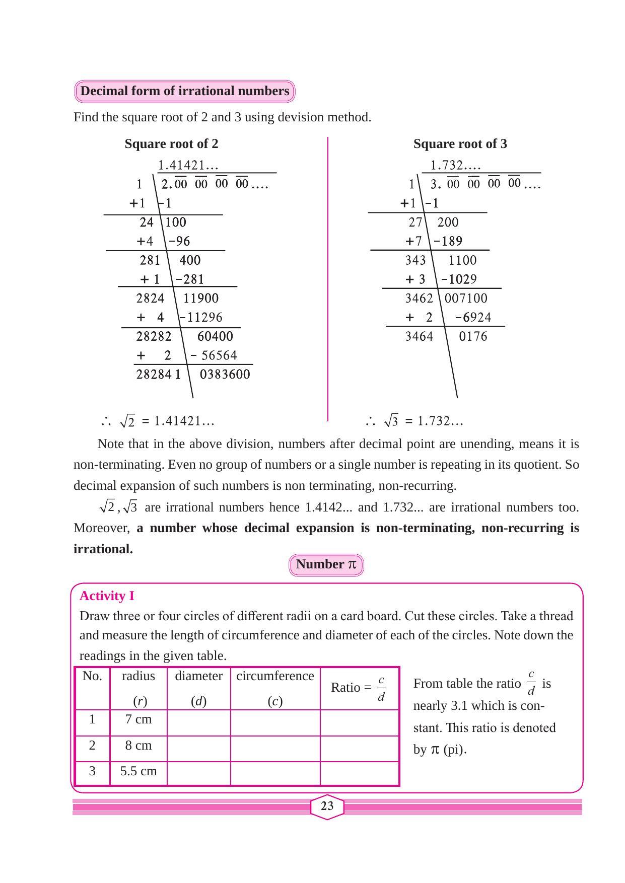 Maharashtra Board Class 9 Maths (Part 1) Textbook - Page 33