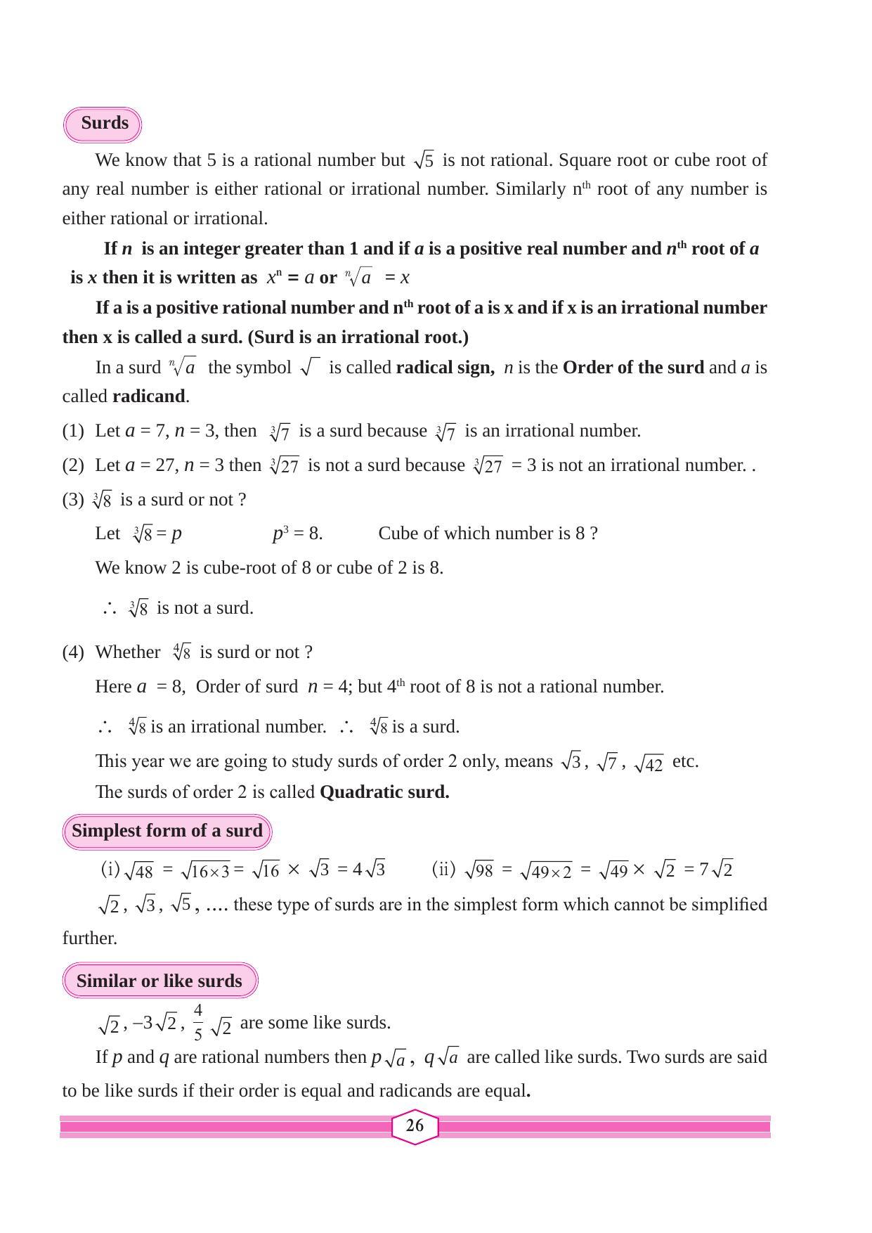 Maharashtra Board Class 9 Maths (Part 1) Textbook - Page 36