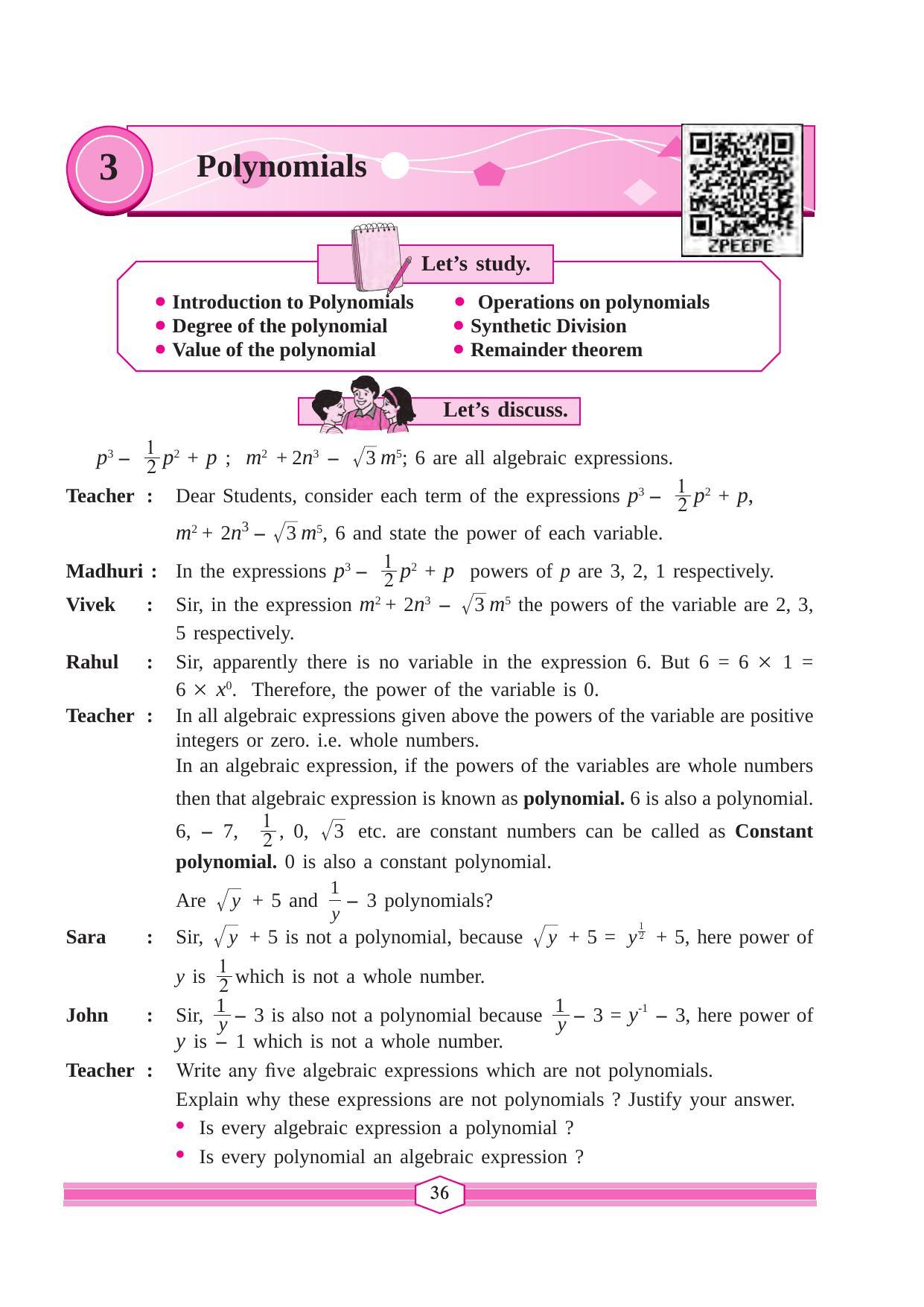 Maharashtra Board Class 9 Maths (Part 1) Textbook - Page 46