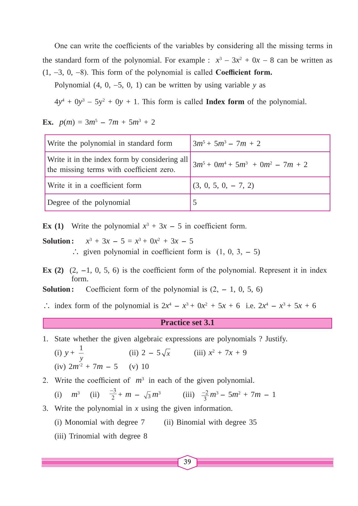 Maharashtra Board Class 9 Maths (Part 1) Textbook - Page 49