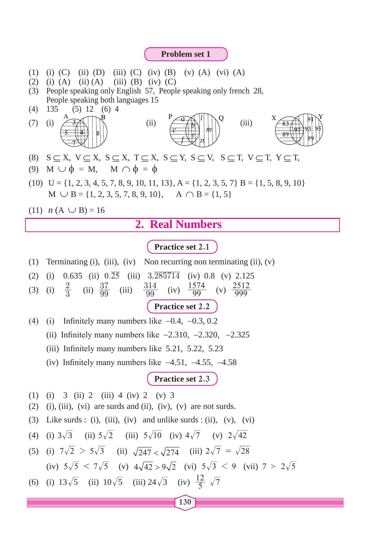 Maharashtra Board Class 9 Maths (Part 1) Textbook - Page 140