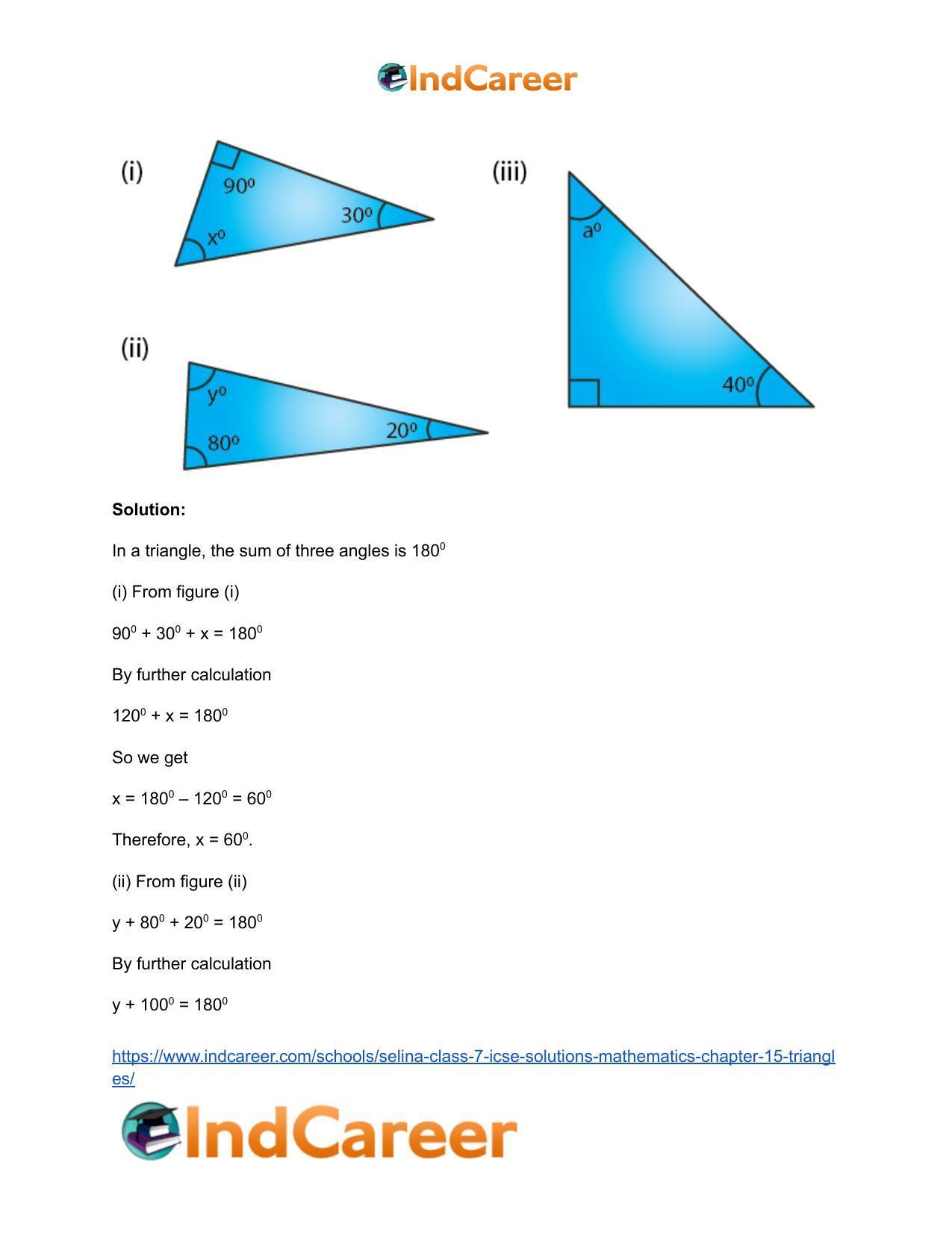 Selina Class 7 ICSE Solutions Mathematics : Chapter 15- Triangles - Page 5