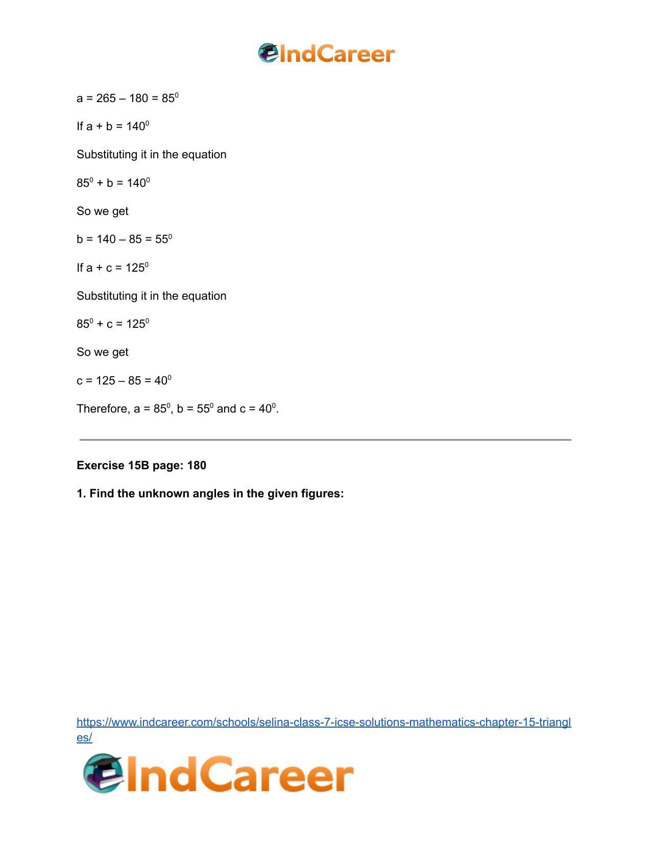 Selina Class 7 ICSE Solutions Mathematics : Chapter 15- Triangles - Page 18