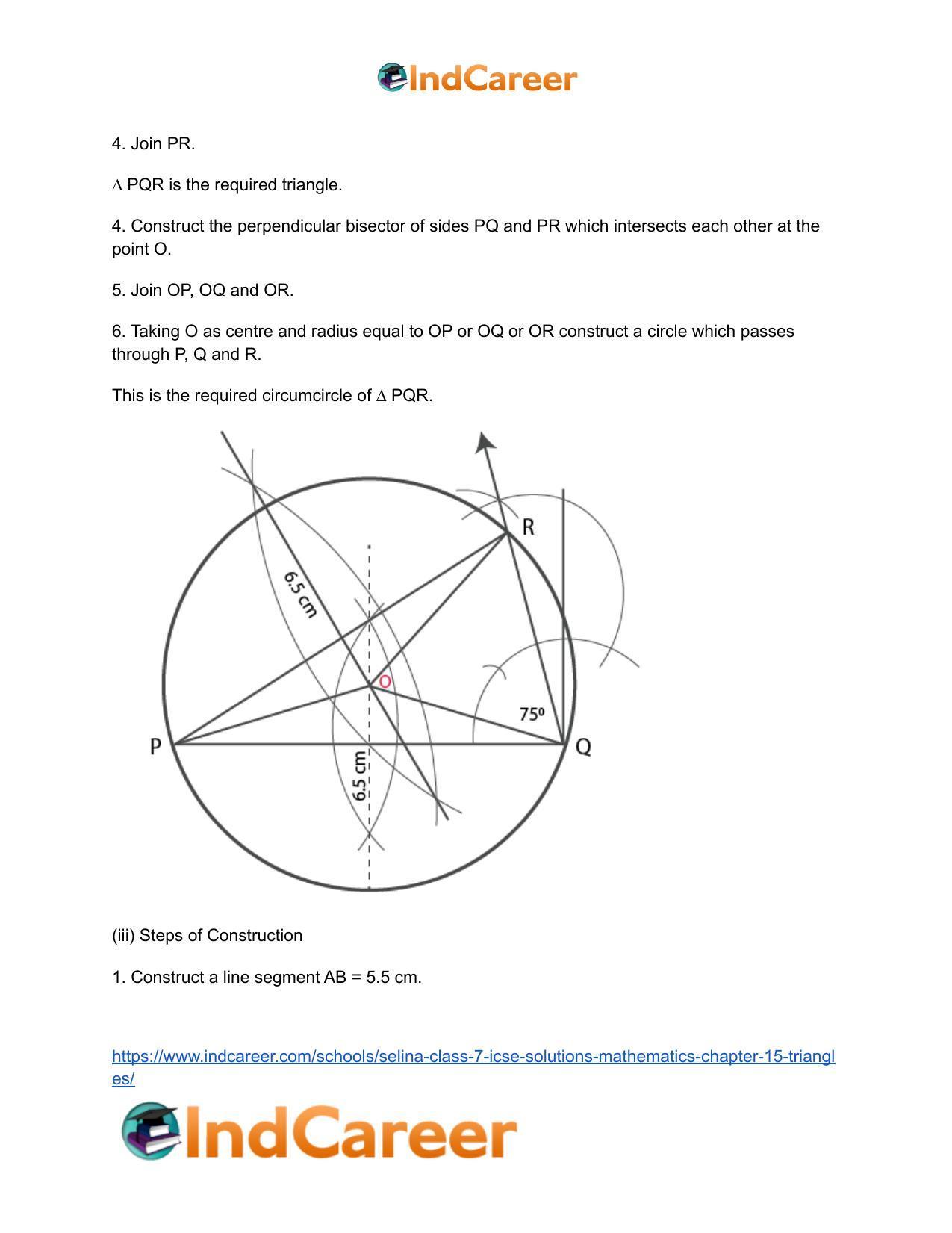 Selina Class 7 ICSE Solutions Mathematics : Chapter 15- Triangles - Page 60