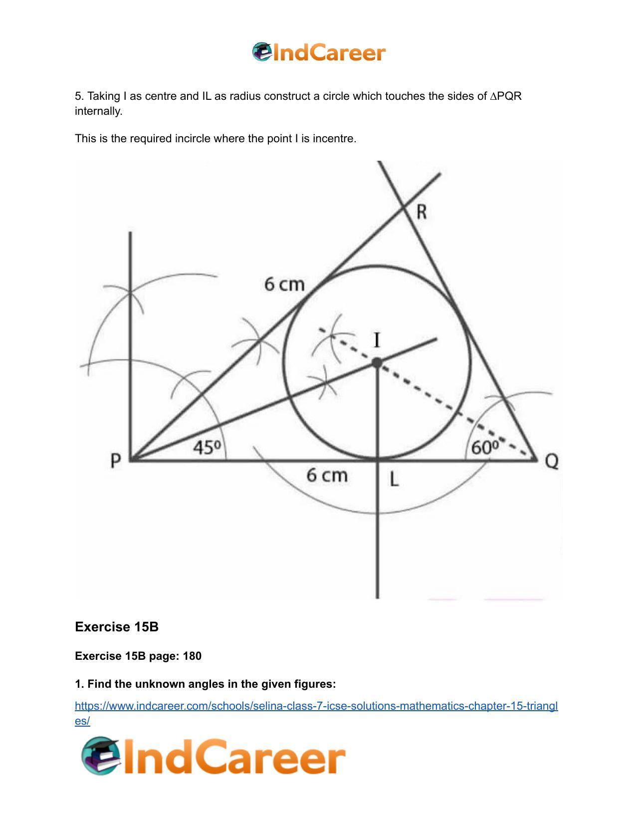 Selina Class 7 ICSE Solutions Mathematics : Chapter 15- Triangles - Page 66