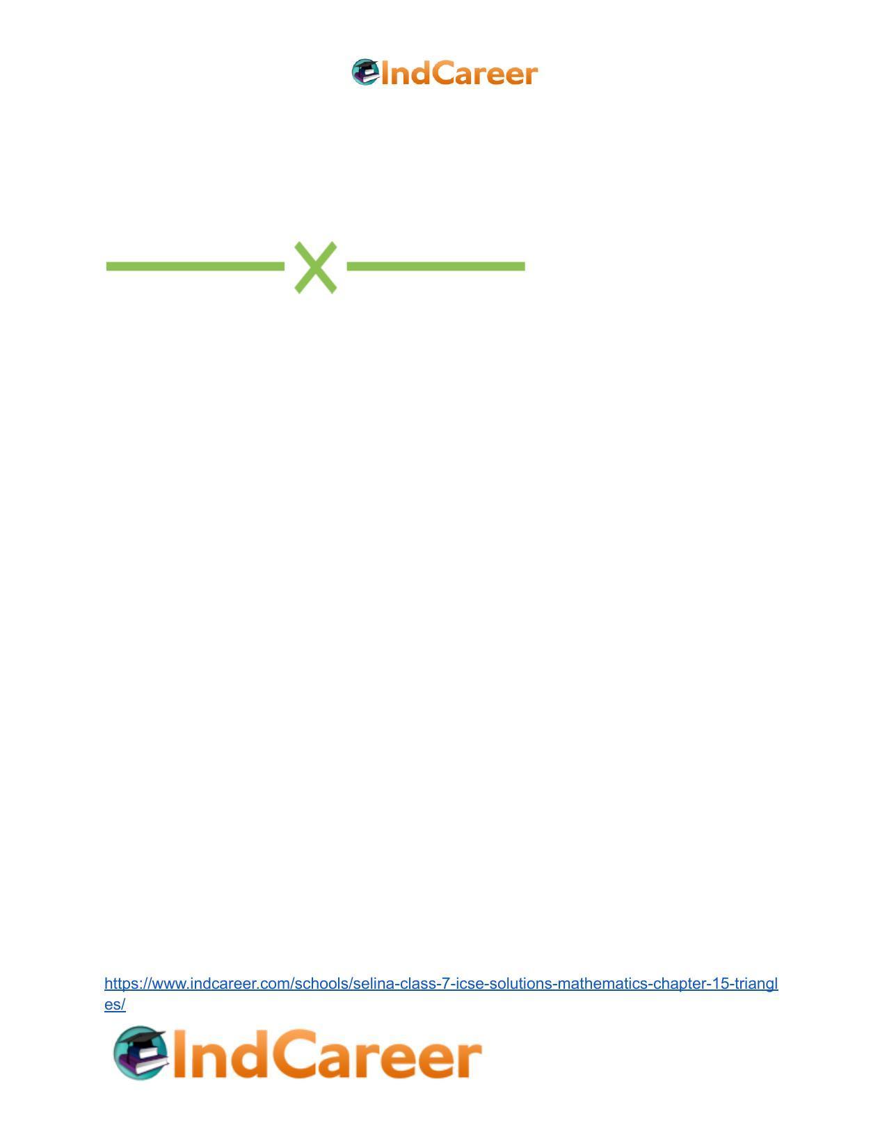 Selina Class 7 ICSE Solutions Mathematics : Chapter 15- Triangles - Page 115