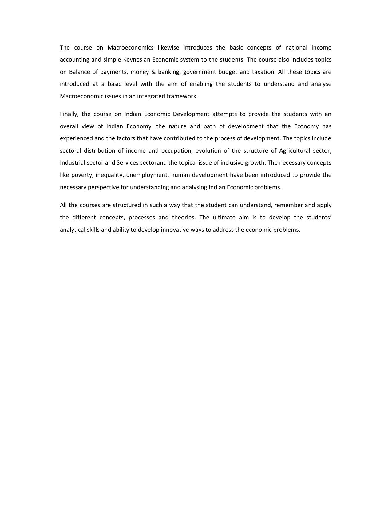 WBCHSE Class 11 & 12 Syllabus for Economics (ECON) (SET II) - Page 2
