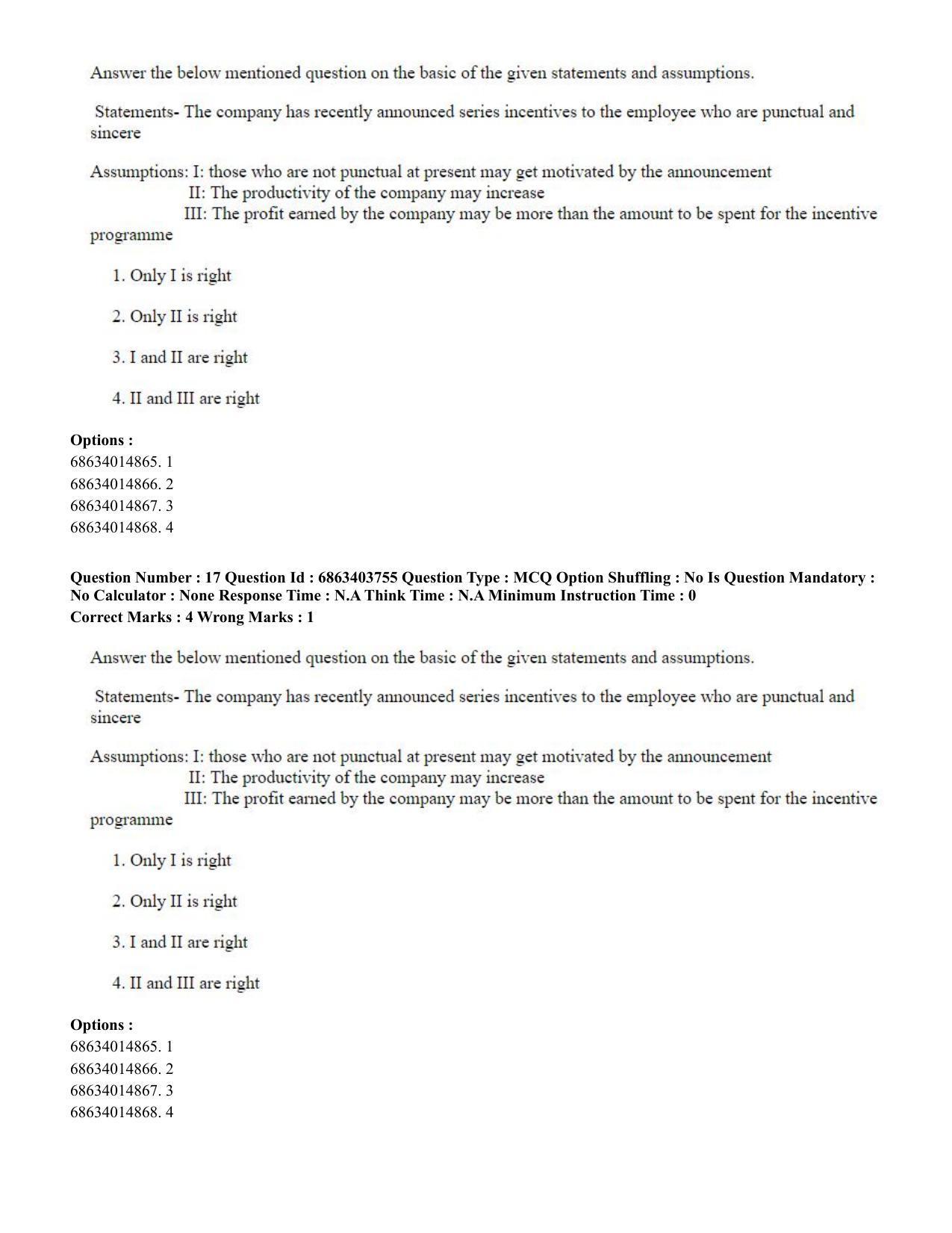 CUET PG 2023: COQP19 – Public Health (Eng.) - Shift 2 (5-06-2023) Question Paper - Page 20