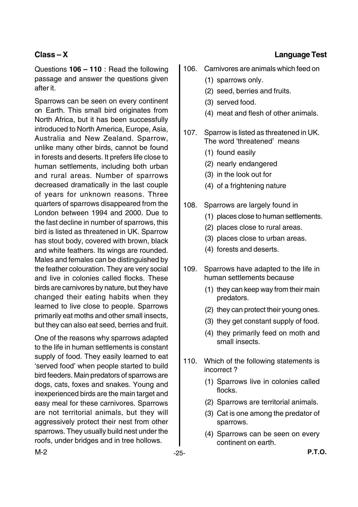 MAT 2015 Class 8 Kerala NMMS Question Papers - Page 27