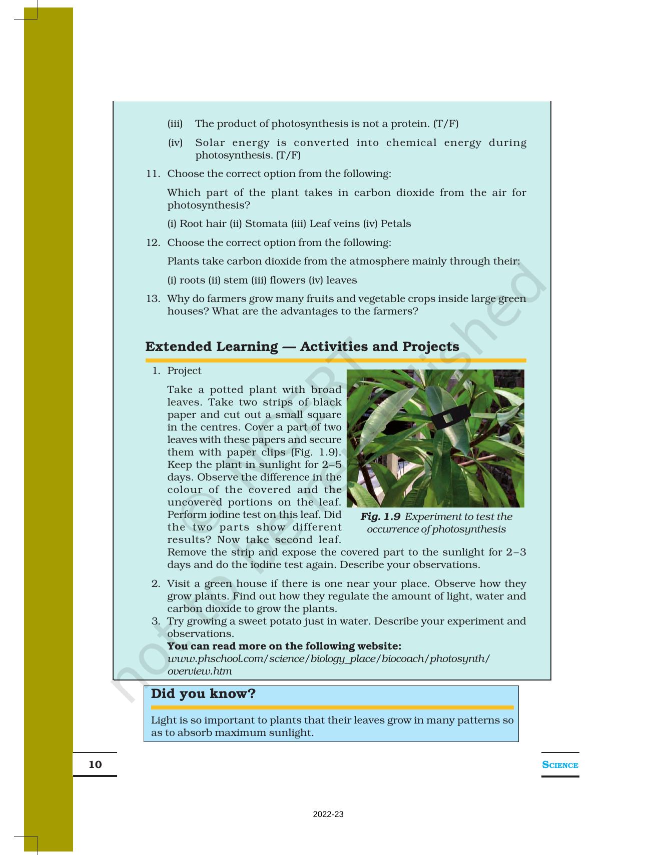 NCERT Book for Class 7 Science: Chapter 1-Nutrition in Plants - Page 10
