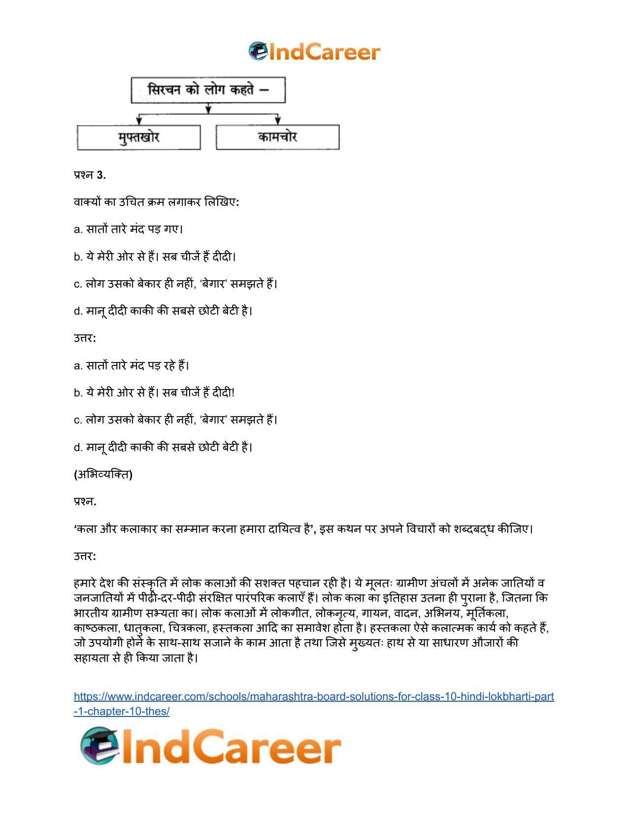Maharashtra Board Solutions for Class 10- Hindi Lokbharti (Part 1): Chapter 10- ठेस - Page 5