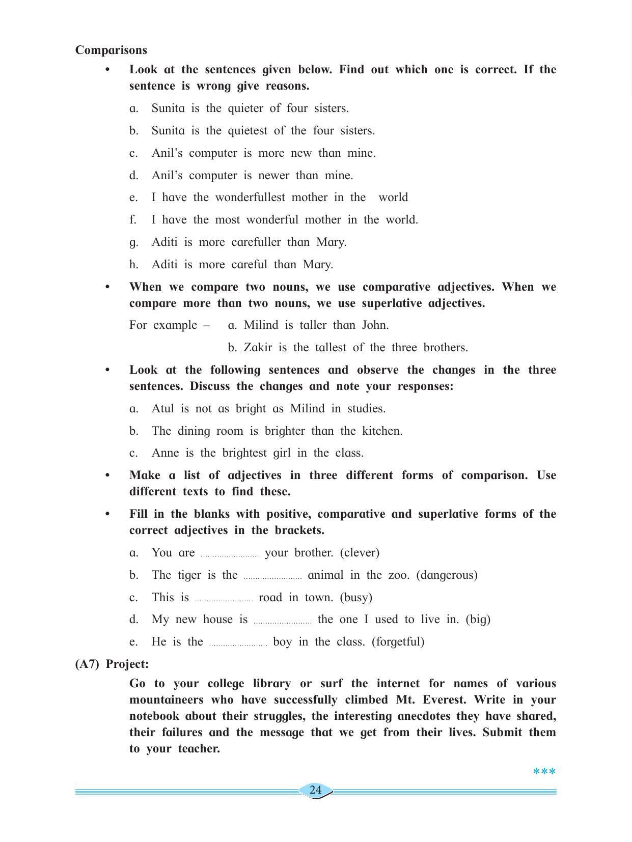 Maharashtra Board Class 11 English Textbook - Page 38