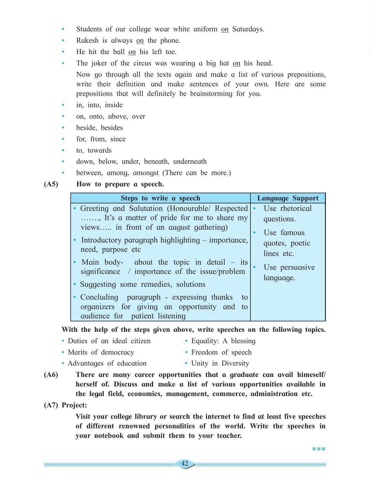 Maharashtra Board Class 11 English Textbook - Page 56