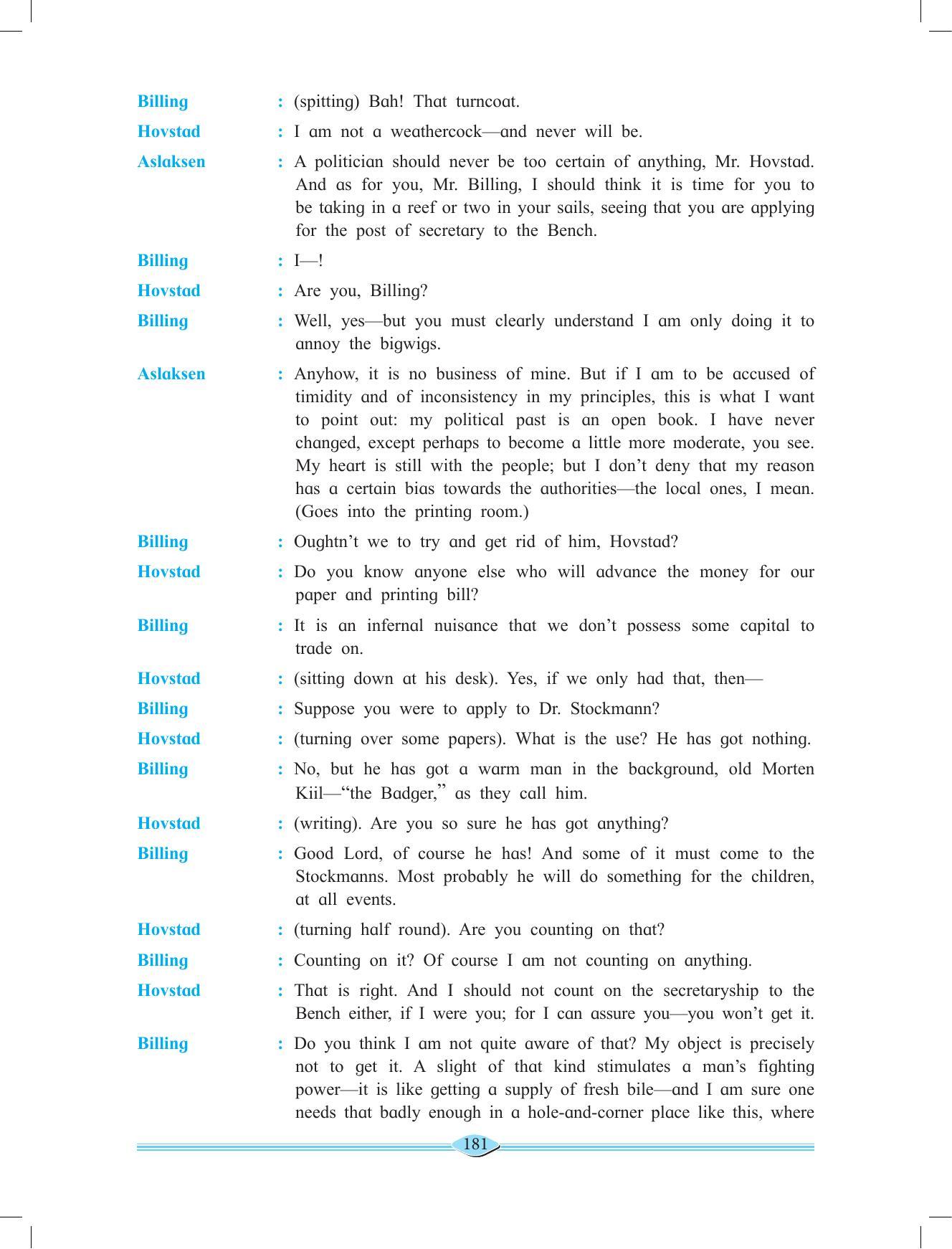 Maharashtra Board Class 11 English Textbook - Page 195