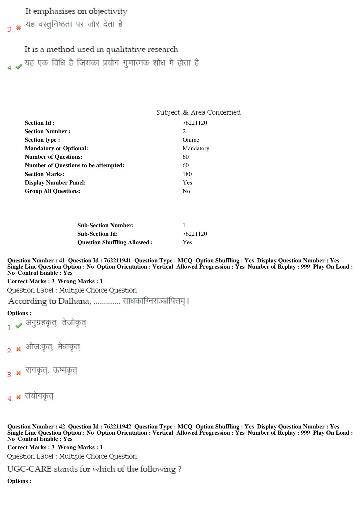 BHU RET Kriya Sharir 2019 Question Paper - Page 22