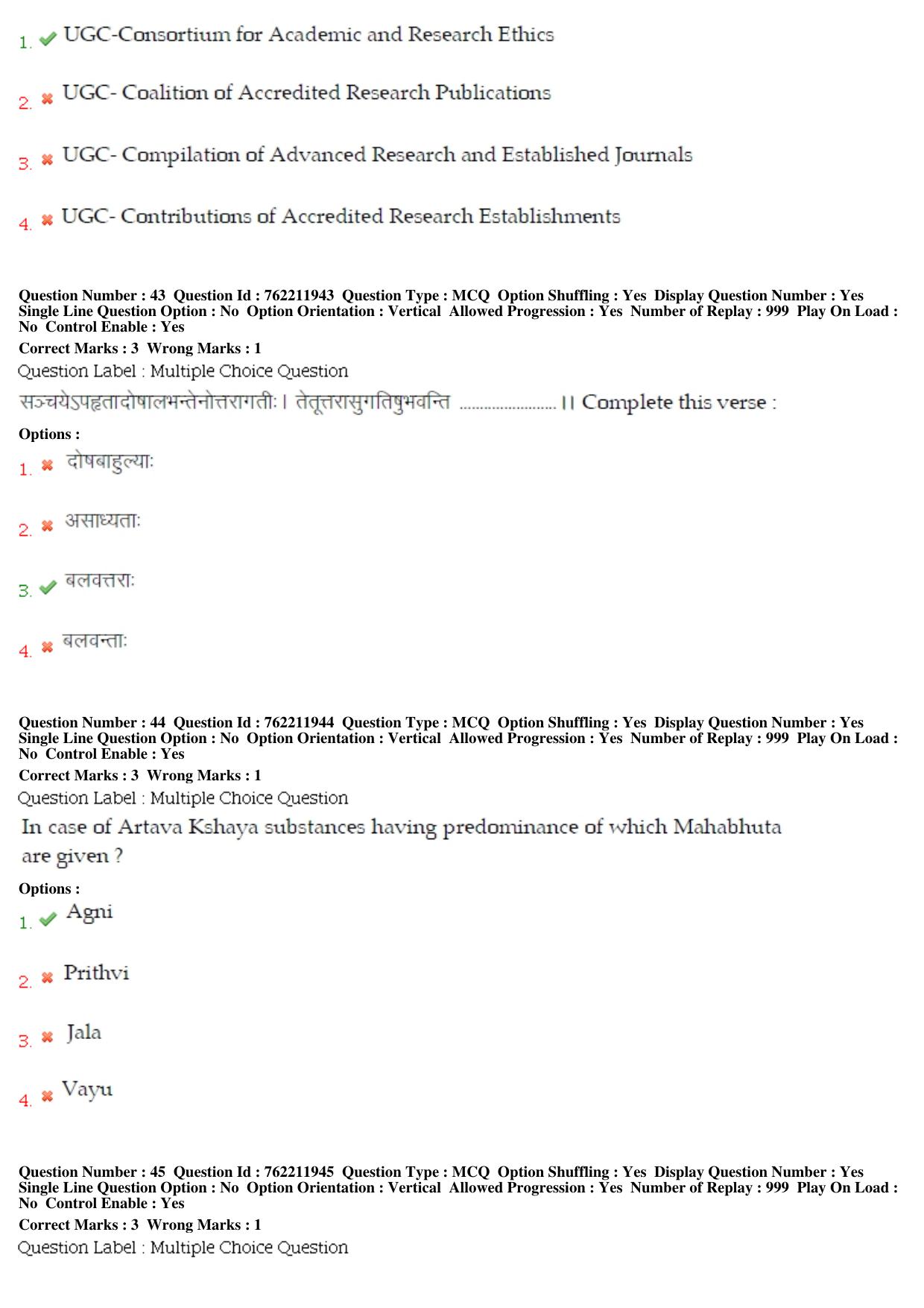 BHU RET Kriya Sharir 2019 Question Paper - Page 23