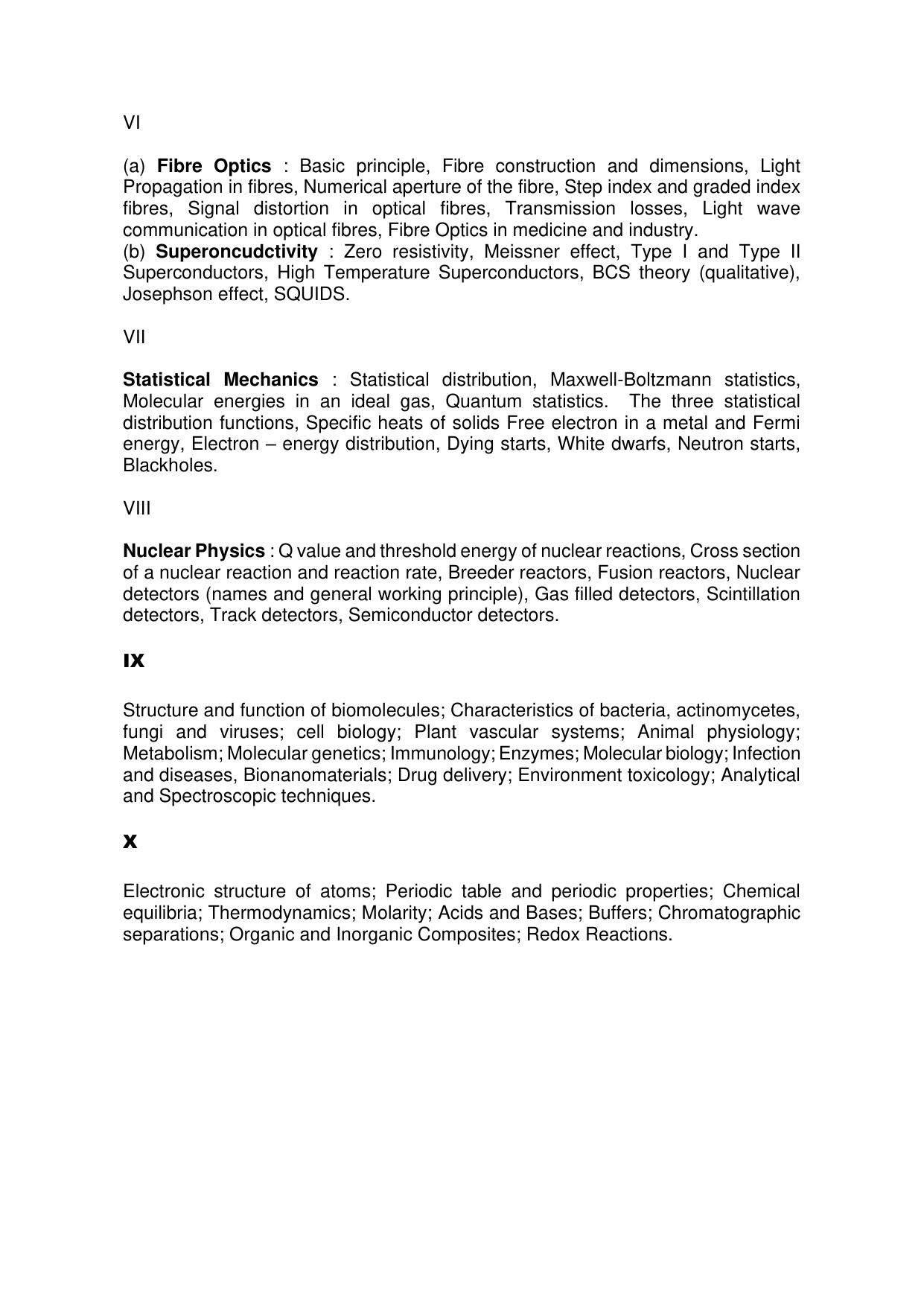 AMU Entrance Exam: M.Tech. Nanotechnology Syllabus - Page 2