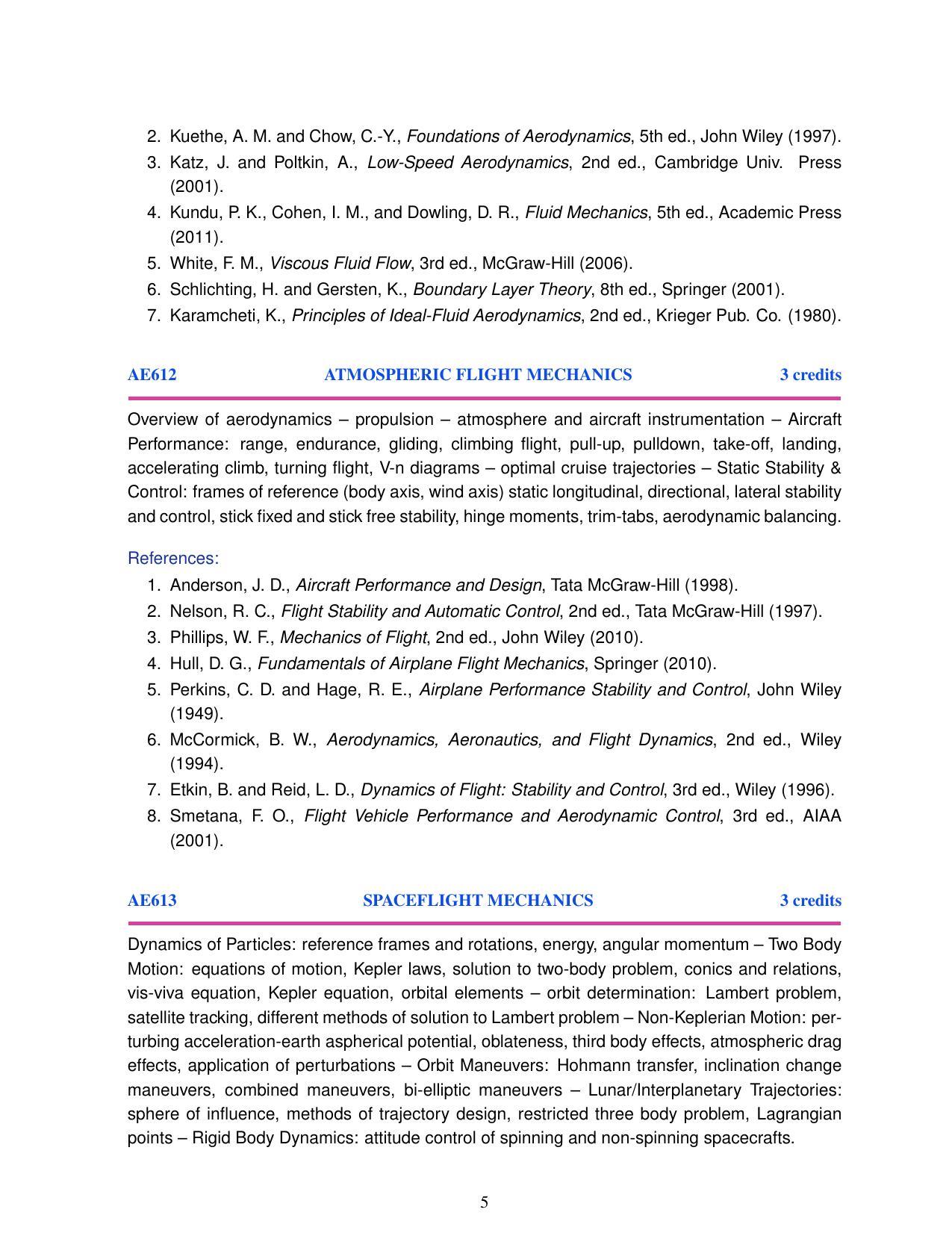 M.Tech in Aerodynamics and Flight Mechanics IIST ,Thiruvananthapuram - Page 5