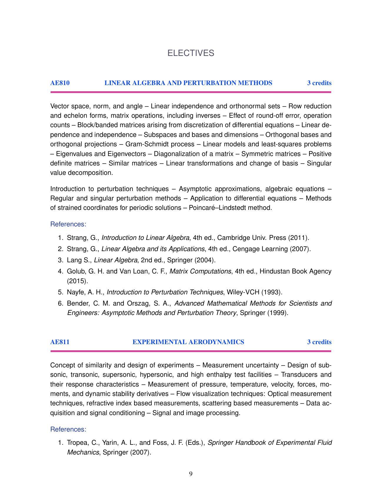M.Tech in Aerodynamics and Flight Mechanics IIST ,Thiruvananthapuram - Page 9