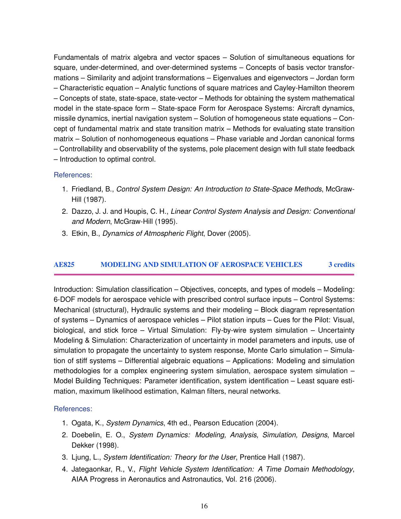 M.Tech in Aerodynamics and Flight Mechanics IIST ,Thiruvananthapuram - Page 16