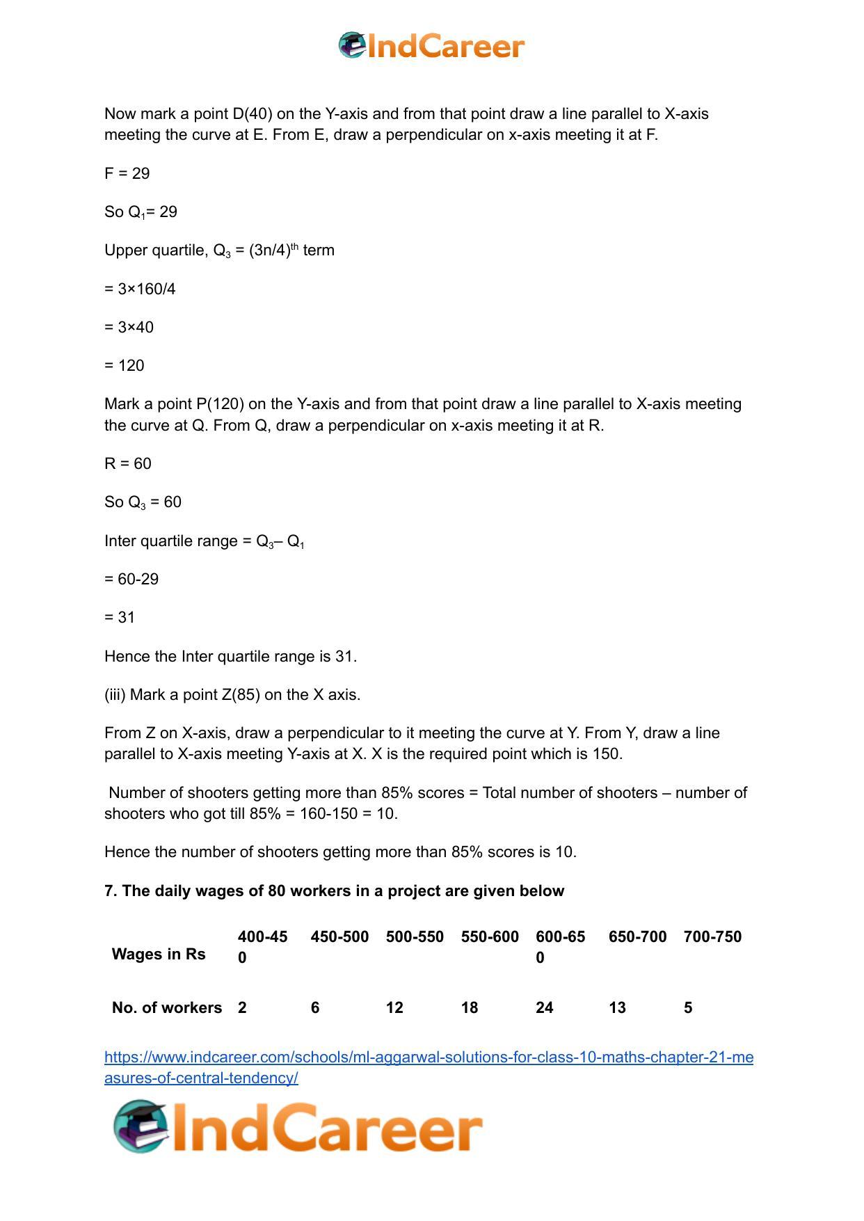 ML Aggarwal Solutions for Class 10 Maths Chapter 21- Measures Of Central Tendency - Page 90