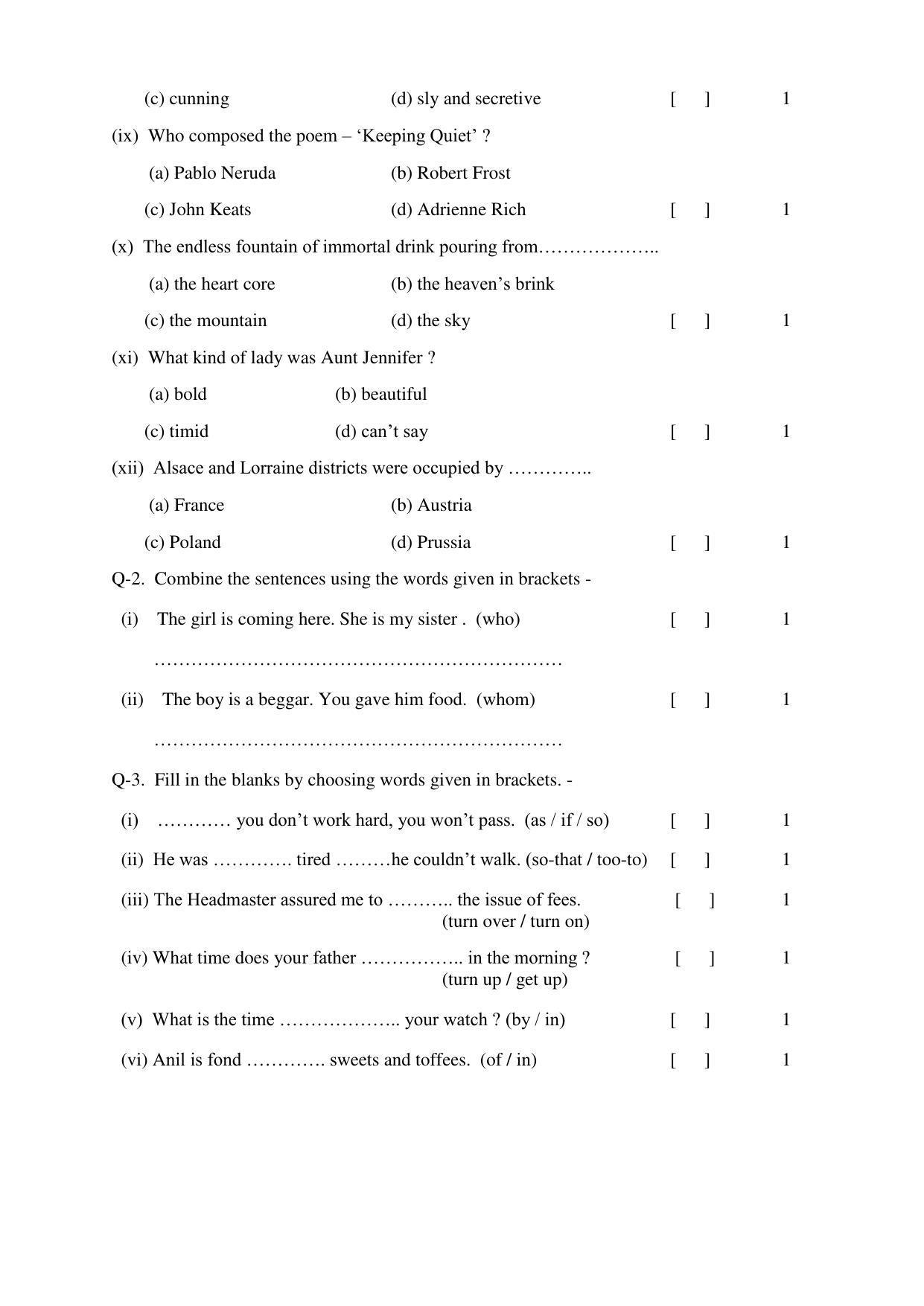 RBSE 12th Model Paper 2022 - Page 11