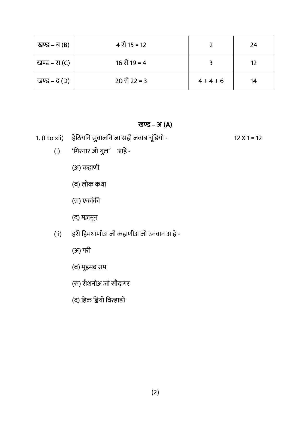 RBSE 12th Model Paper 2022 - Page 172