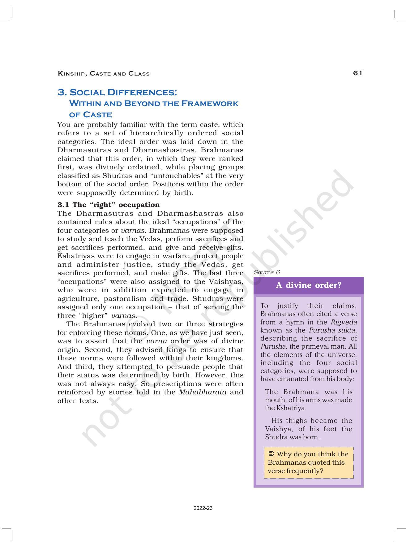 NCERT Book for Class 12 History (Part-1) Chapter 3 Kinship, caste, and Class - Page 9