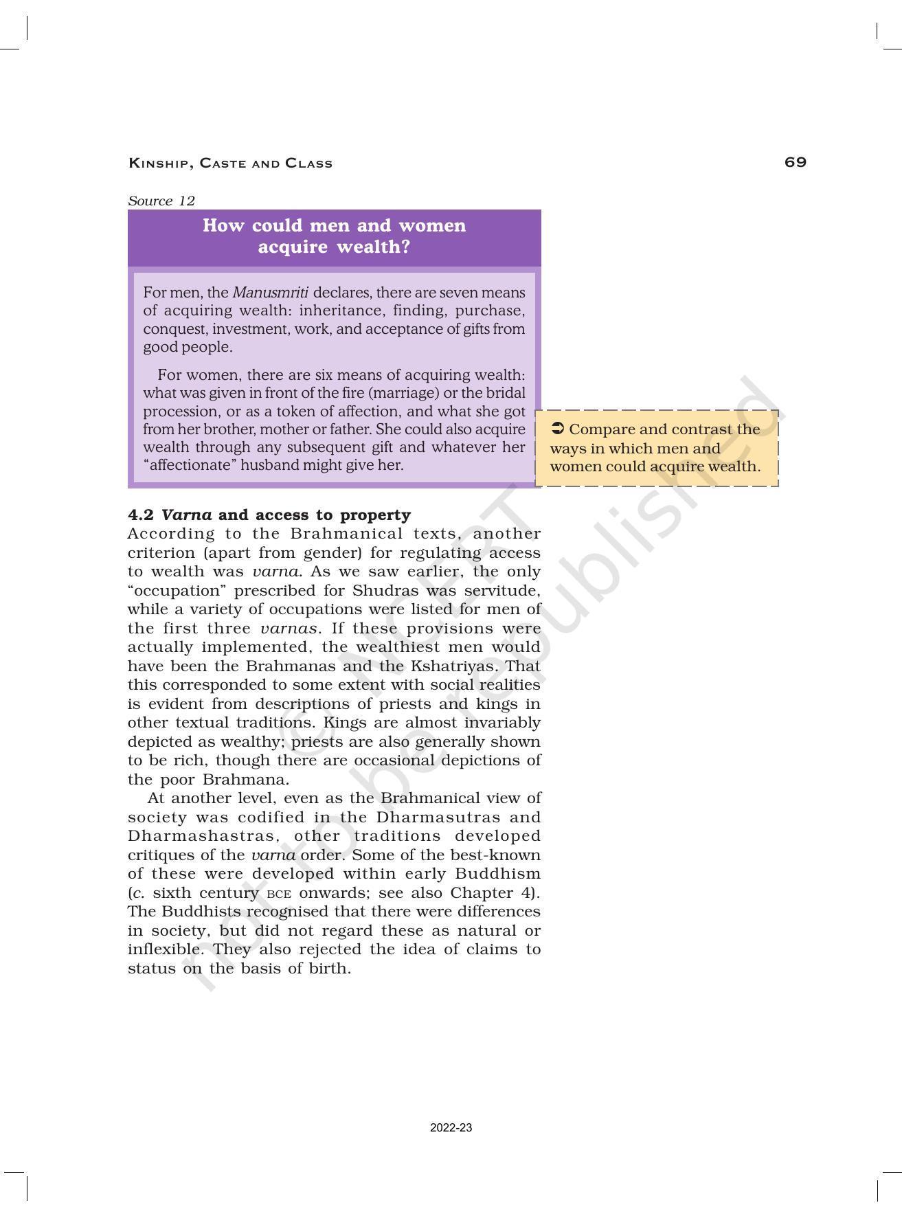 NCERT Book for Class 12 History (Part-1) Chapter 3 Kinship, caste, and Class - Page 17