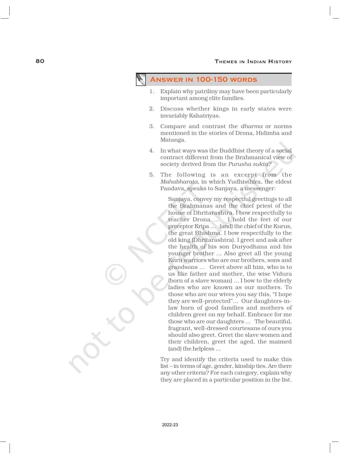 NCERT Book for Class 12 History (Part-1) Chapter 3 Kinship, caste, and Class - Page 28
