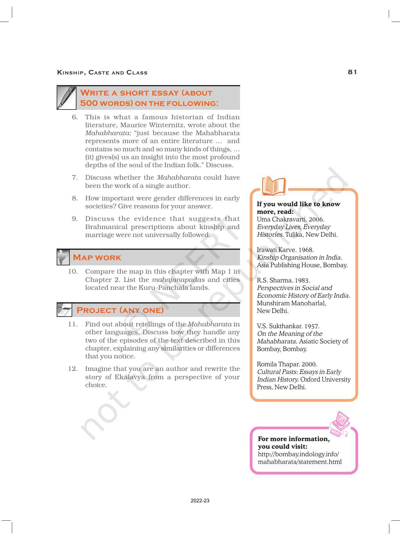 NCERT Book for Class 12 History (Part-1) Chapter 3 Kinship, caste, and Class - Page 29