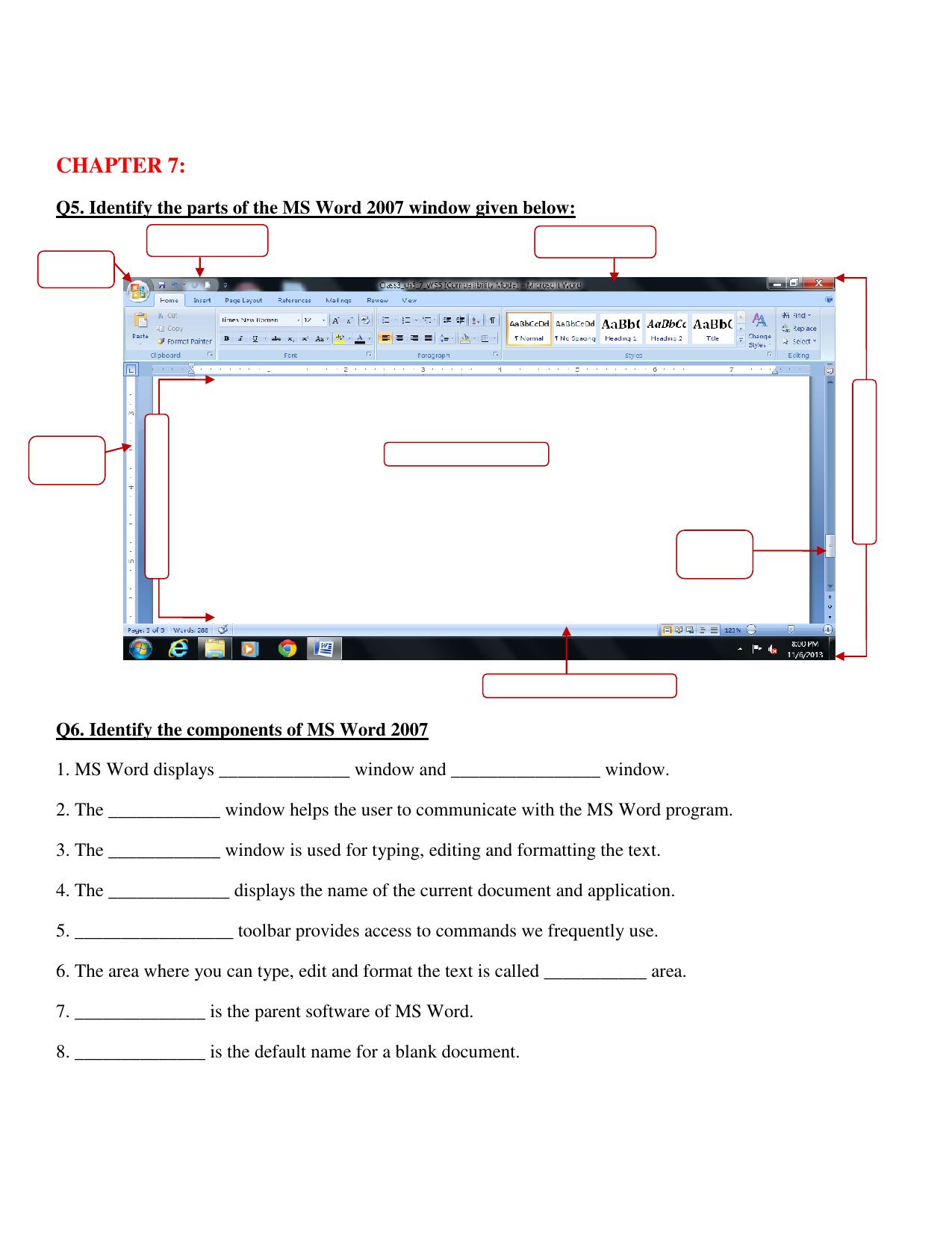 Worksheet for Class 3 Computers Assignment 7 - Page 3