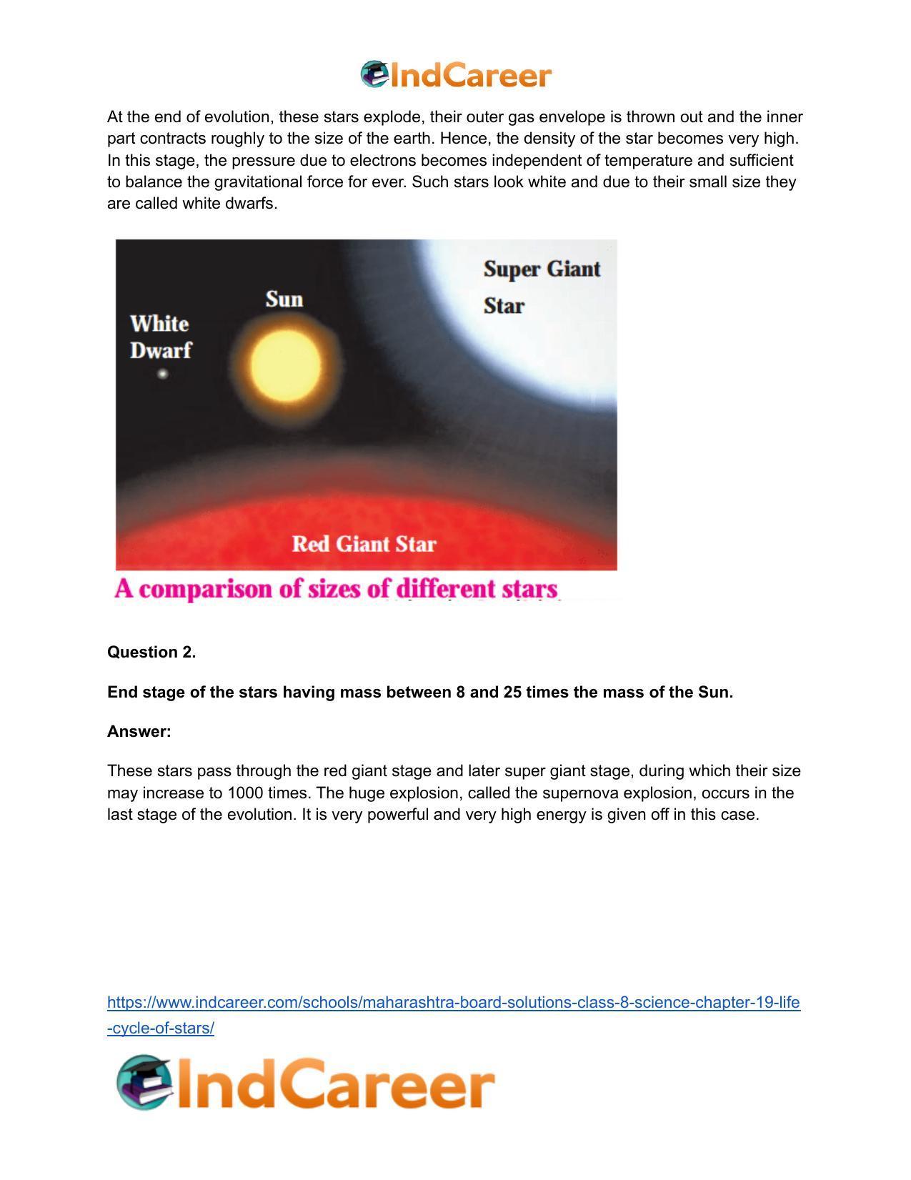 Maharashtra Board Solutions Class 8-Science: Chapter 19- Life Cycle of Stars - Page 19