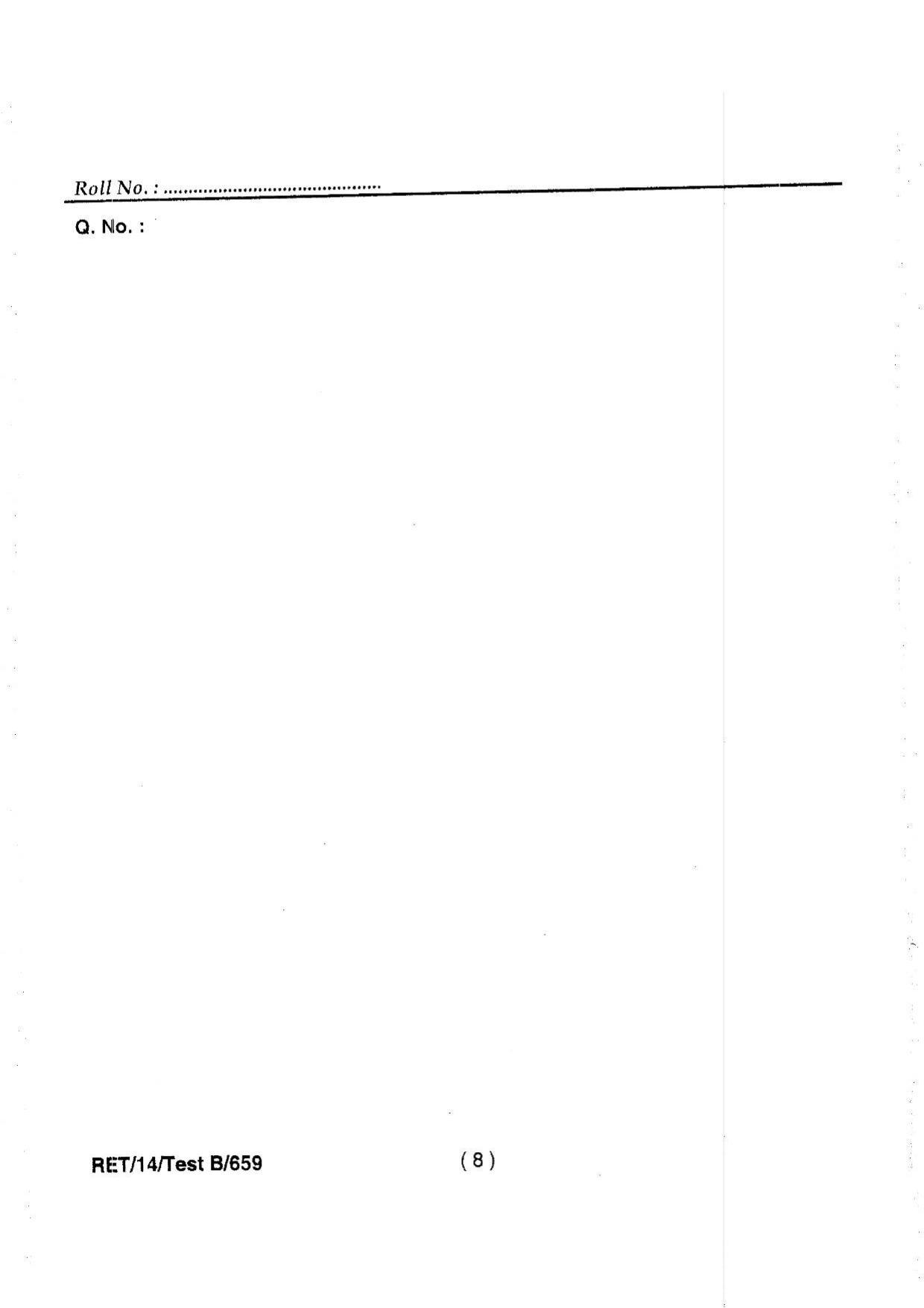 BHU RET Psychiatry 2014 Question Paper - Page 10