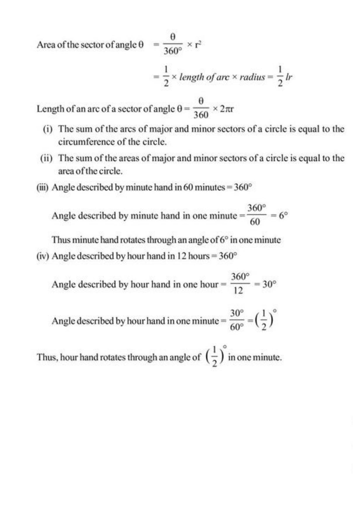 Class 10 Notes, Question & Practice Paper - Mathematics (Topic 12 : Areas Related to Circles) - Page 4