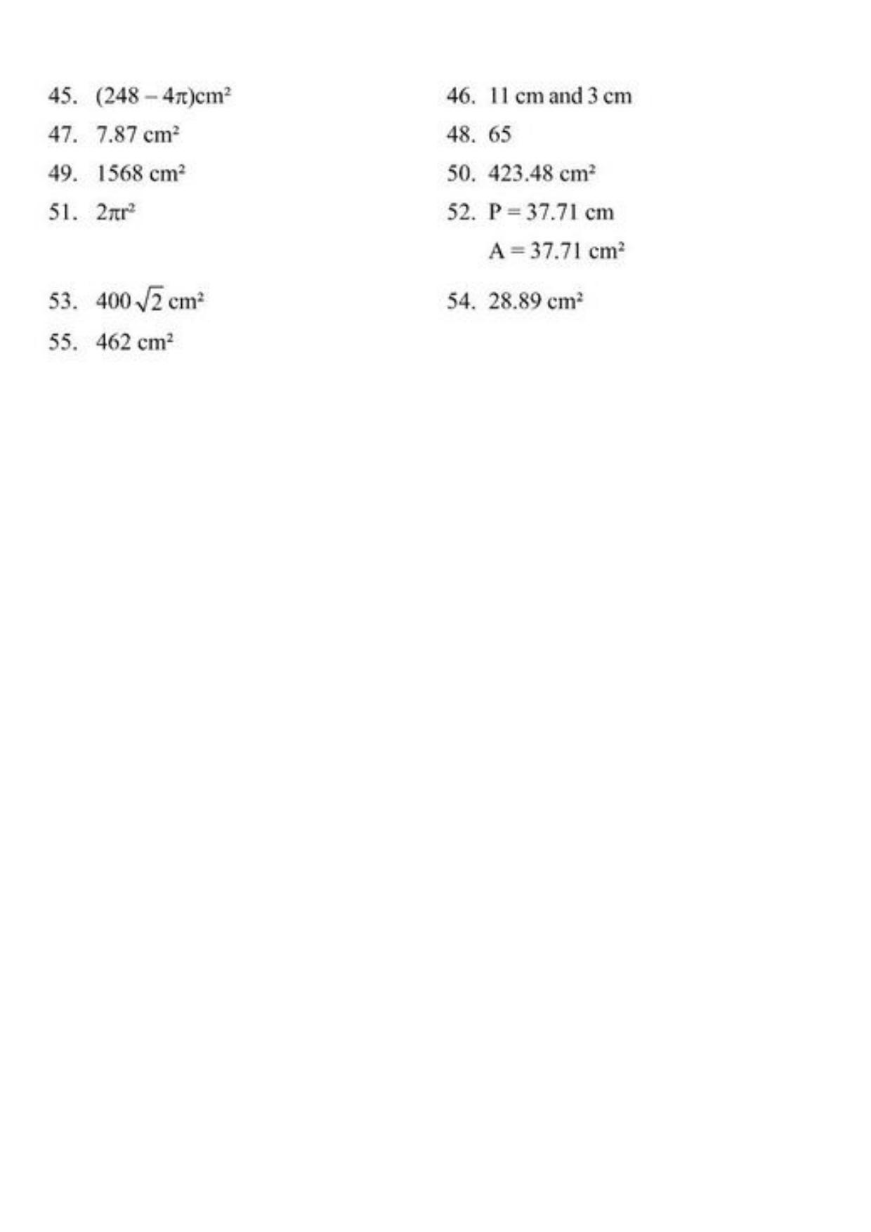 Class 10 Notes, Question & Practice Paper - Mathematics (Topic 12 : Areas Related to Circles) - Page 14