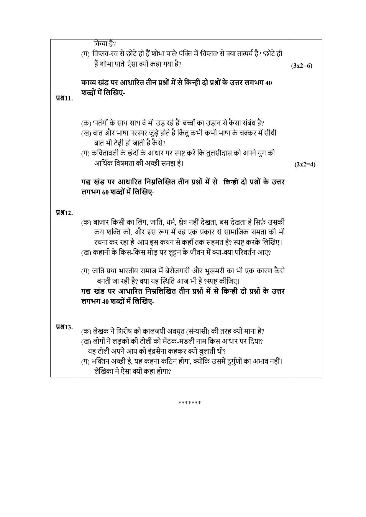 CBSE Class 12 Hindi Core Sample Paper 2023 - Page 12