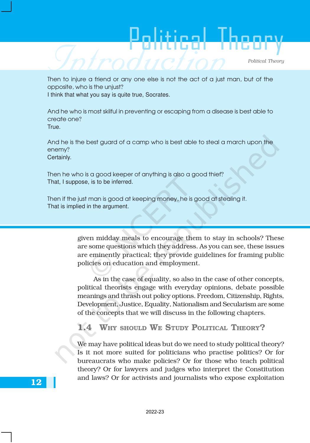 Ncert Book For Class 11 Political Science Chapter 1 Political