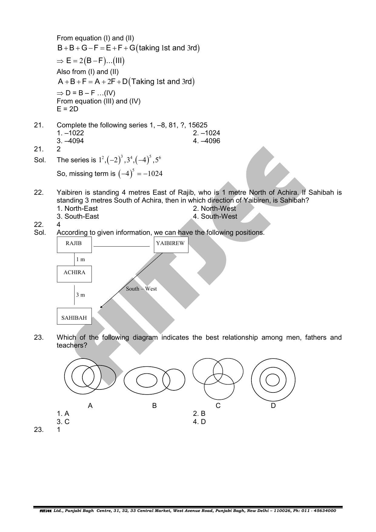 NTSE 2019 (Stage II) MAT Question Paper with Solution (June 16, 2019) - Page 9