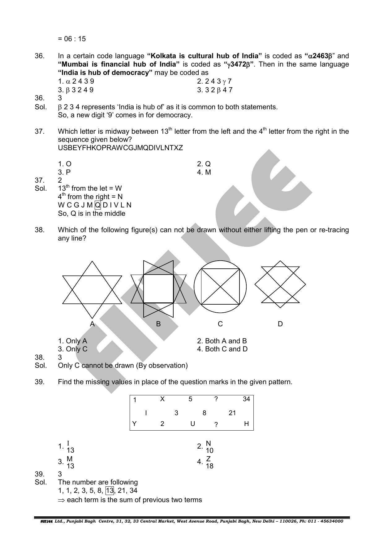 NTSE 2019 (Stage II) MAT Question Paper with Solution (June 16, 2019) - Page 13